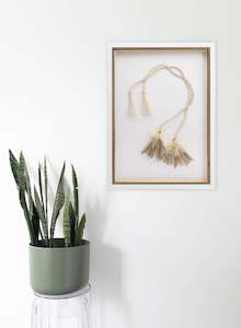 Stacey Moana Smith: Raupō POI PIU - FRAMED