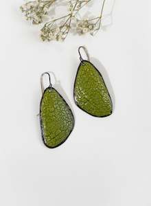 Textured Enamel Earrings