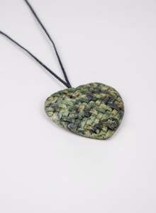 Pounamu Woven Heart Pendant