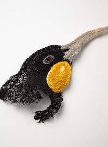 Cathy Brickhill: Huia- 3D Embroidery