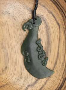 Carved Pounamu Manaia Pendant