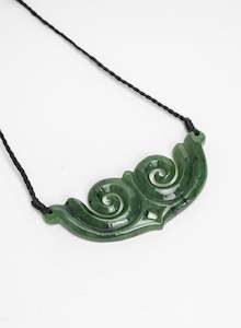 Deane Moreton: Pounamu Shield/Breastplate with Koru