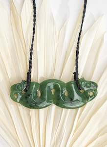 Deane Moreton: Carved Pounamu Pekapeka Pendant