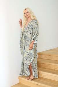 Kaftnd Clothing: Criss Cross Kaftan SNAKESKIN