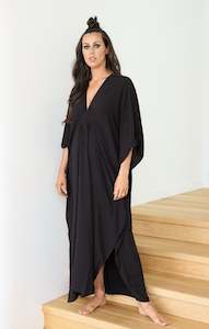 Kaftnd Clothing: Criss Cross Kaftan BLACK