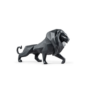 Gifts For Him: Lion - Matte Black