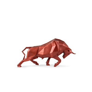 Gifts For Him: Bull - Metallic Red