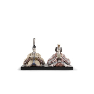 Gifts For Him: Hina Dolls. Beige and Pink