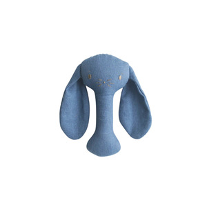 Recipient Baby Gift Hampers Baskets: Alimrose Bobby Bunny Stick Rattle (3 colour options)