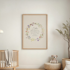 Birth Posters: The Wildflowers - Birth Poster