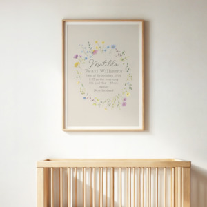 Birth Posters: The Posy - Birth Poster