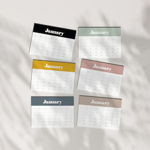 Free Printables: Calendar Sheets - Retro