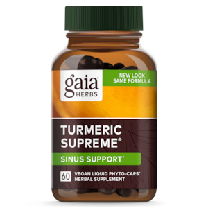 Gaia Herbs: Turmeric Supreme® Sinus Support