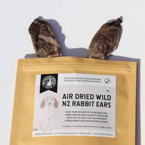 Air-Dried Wild NZ Rabbit Ears: Natural and Nutritious Treat for Pets