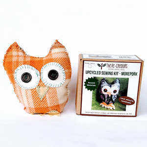 Frontpage: DIY Upcycle Morepork Toy Sewing Kit