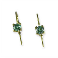 Products: 14ct Green Moissanite Hook Earrings