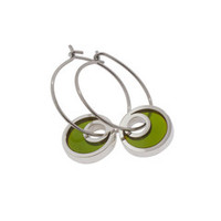 Products: Crescent Slice Earrings with Coloured Resin