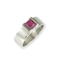 Products: Platinum & Ruby Ring Jens Hansen