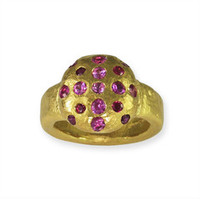 Products: 22ct gold Pink Sapphires & Rubies Jens Hansen
