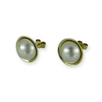 Products: 9ct mabe Pearl earrings Jens Hansen