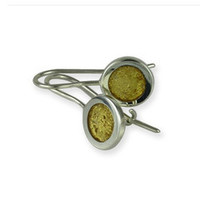 Products: Silver Hook earrings with 24ct Gold Leaf Jens Hansen