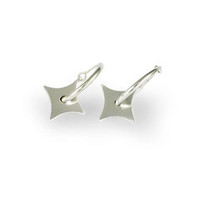 Products: Silver Square Hoop Earrings Jens Hansen