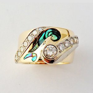 Paua and diamonds