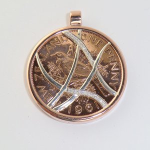 Gold and Silver Pendants: Old coin