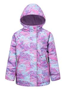 cf-size-2: Snowrider Ski Jacket - Rainbow Leopard