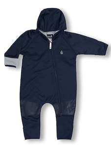 Baby Toddler All Weather Fleece Onesies: All-Weather Fleece Onesie - Navy