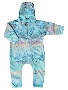 Baby Toddler All Weather Fleece Onesies: All-Weather Fleece Onesie - Rainbow Leopard