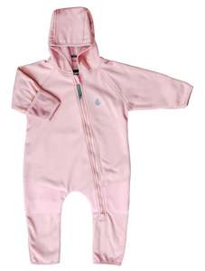 Baby Toddler All Weather Fleece Onesies: All-Weather Fleece Onesie - Dusky Pink