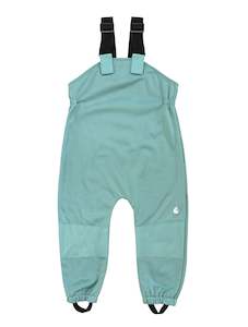All Weather Rain Snow Overalls: All-Weather Fleece Overalls - Seafoam