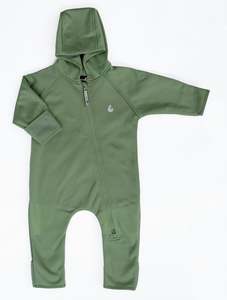 All-Weather Fleece Onesie - Forest Moss