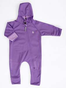 Baby Toddler All Weather Fleece Onesies: All-Weather Fleece Onesie - Violet