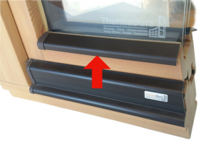 Aluminium capping profile for wooden windows (3 meter length) woodenwindow