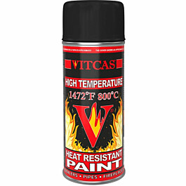 Products: ThermalNZ Vitcas Black Heat Resistant Spray Paint 800°C ThermalNZ REFRACTORY & HIGH-TEMPERATURE MATERIALS