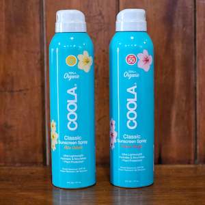 Suncare: Coola classic body sunscreen spray SPF 50