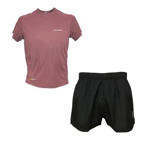 Products: Junior Girls Top & 3" 2 in 1 Short Bundle - Rouge - Thermatech New Zealand