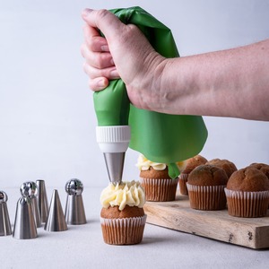 Reusable Piping Bag Set with Nozzles
