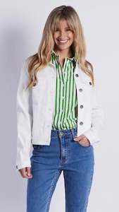 jacket: Rylan Denim Jacket White