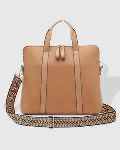 Rhodes Eddie Laptop Bag Latte Toffee