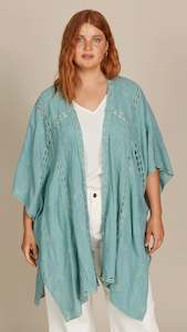 Kimonos 1: Fleur Cape Seafoam