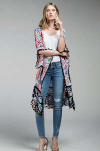 Kimonos 1: Jazabell Long Kimono Blush