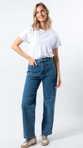 Jeans: Kendall Full Length Jean Deep Blue