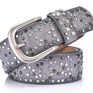 Could Be Ordinary: Star Studded Belt Silver/Grey