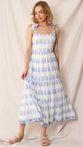 Gypsy Swing: Willow Pattern Tie Dress