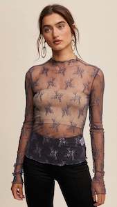 Gypsy Swing: Emma Lace Layering top Midnight