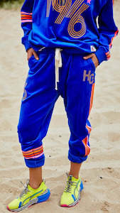 Retro 76 Velour Track Pant Royal