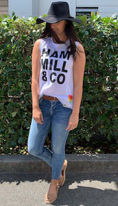 Hammill Co 1: Hammill + Co Logo Tank White